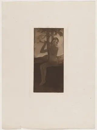 Le chant de la cigale, by Armand Rassenfosse, ink, 1895