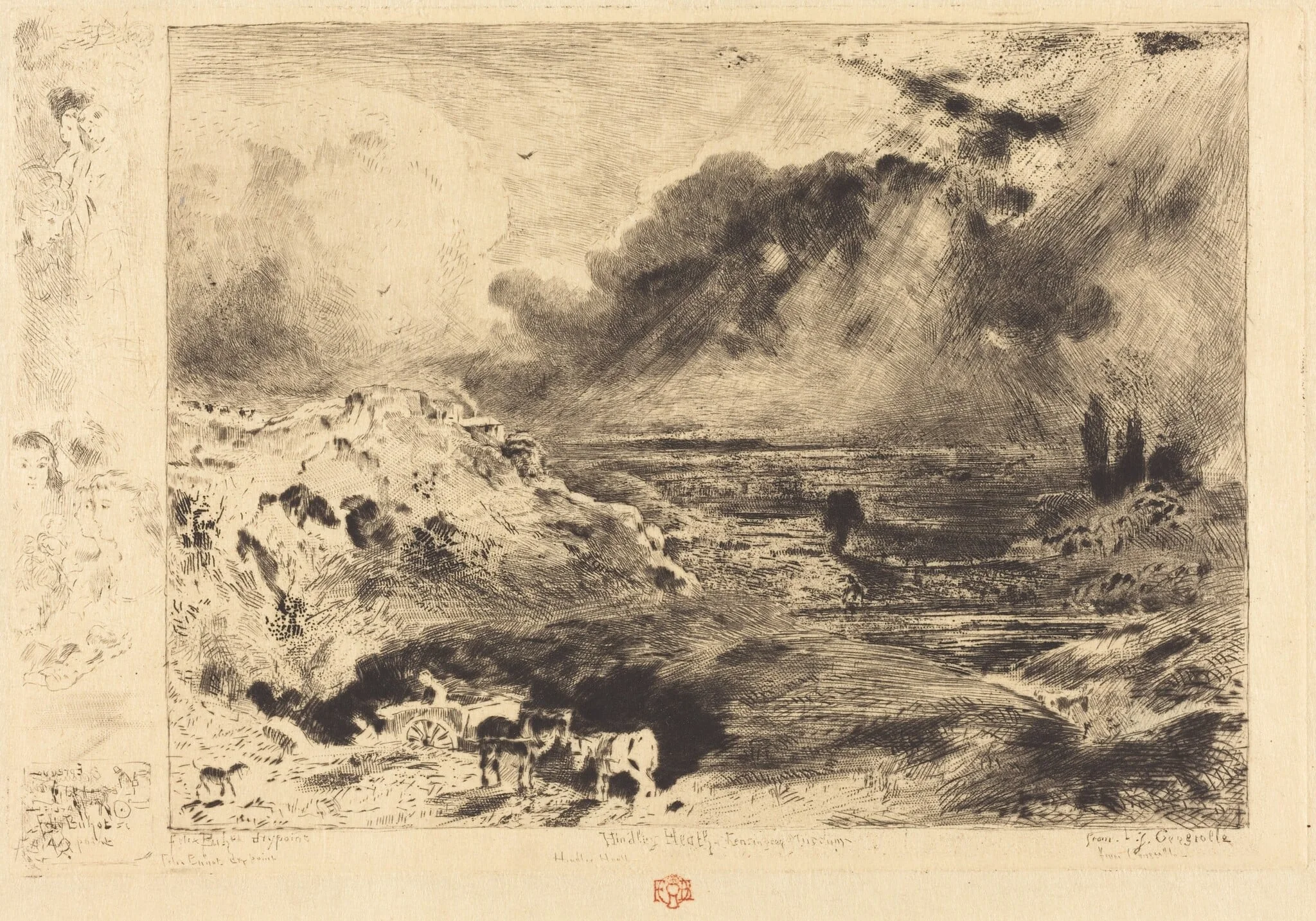 L'Orage (The Storm), detail