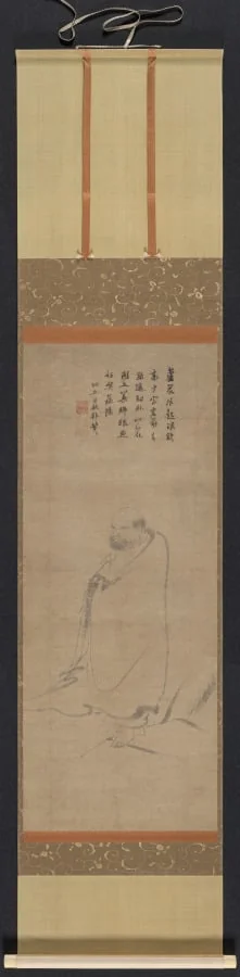 Bodhidharma Crossing the Yangzi on a Reed, detail