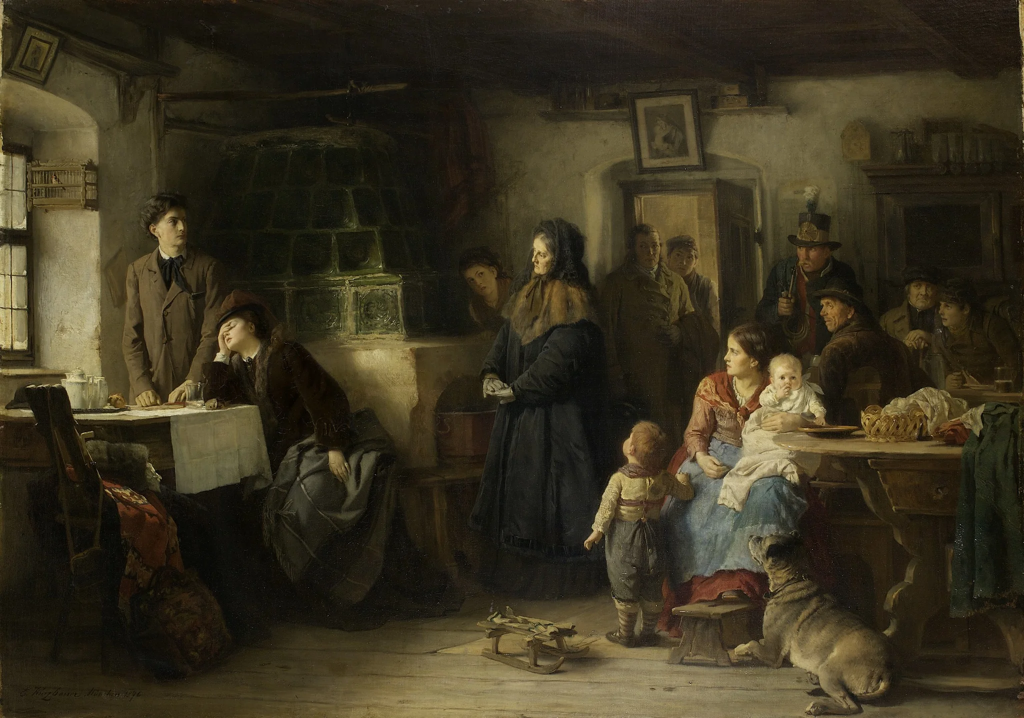 Die ereilten Flüchtlinge, detail