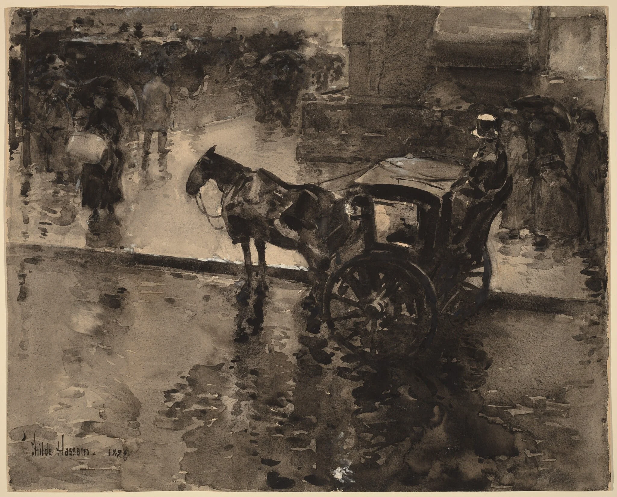 The Up-Tide on the Avenue, detail