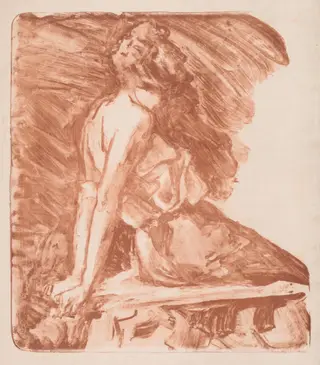 Woman with Hands behind Her Back, by Albert de Belleroche, 1913