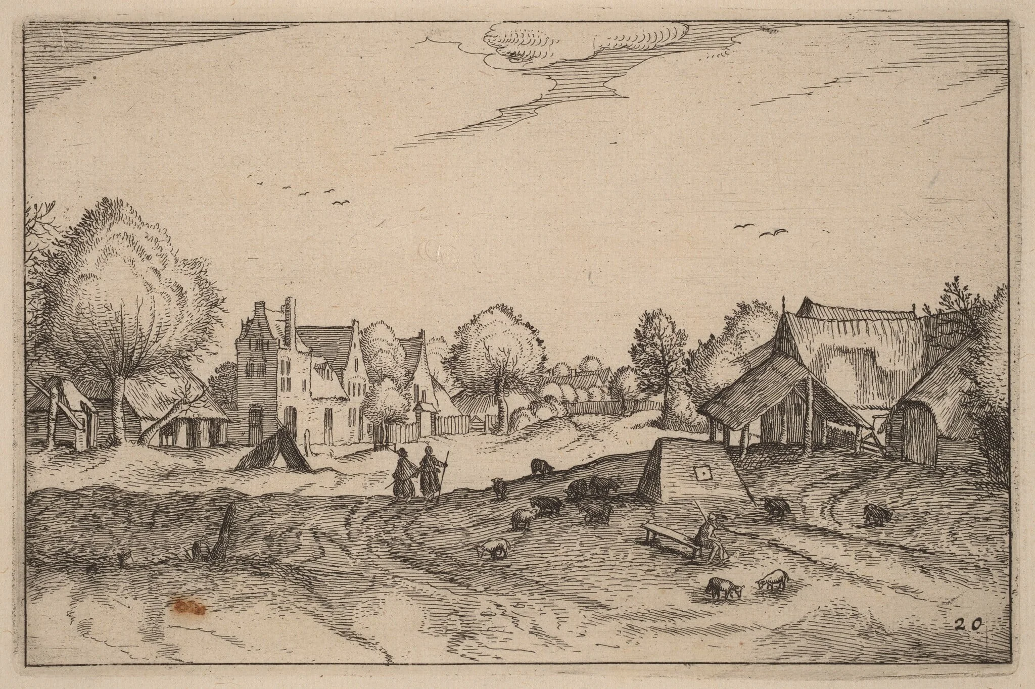 Village Road, detail