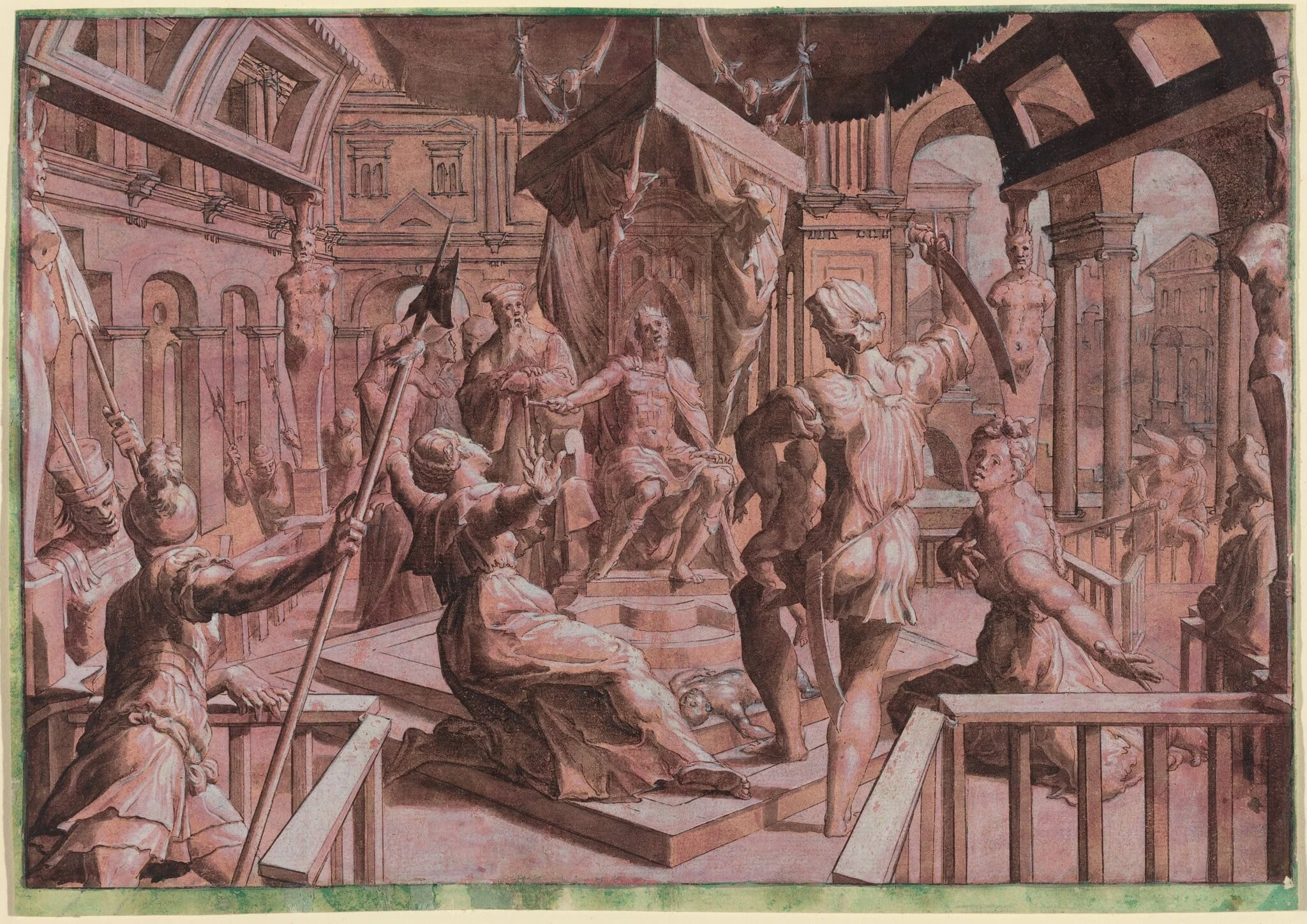 The Judgment of Solomon, detail