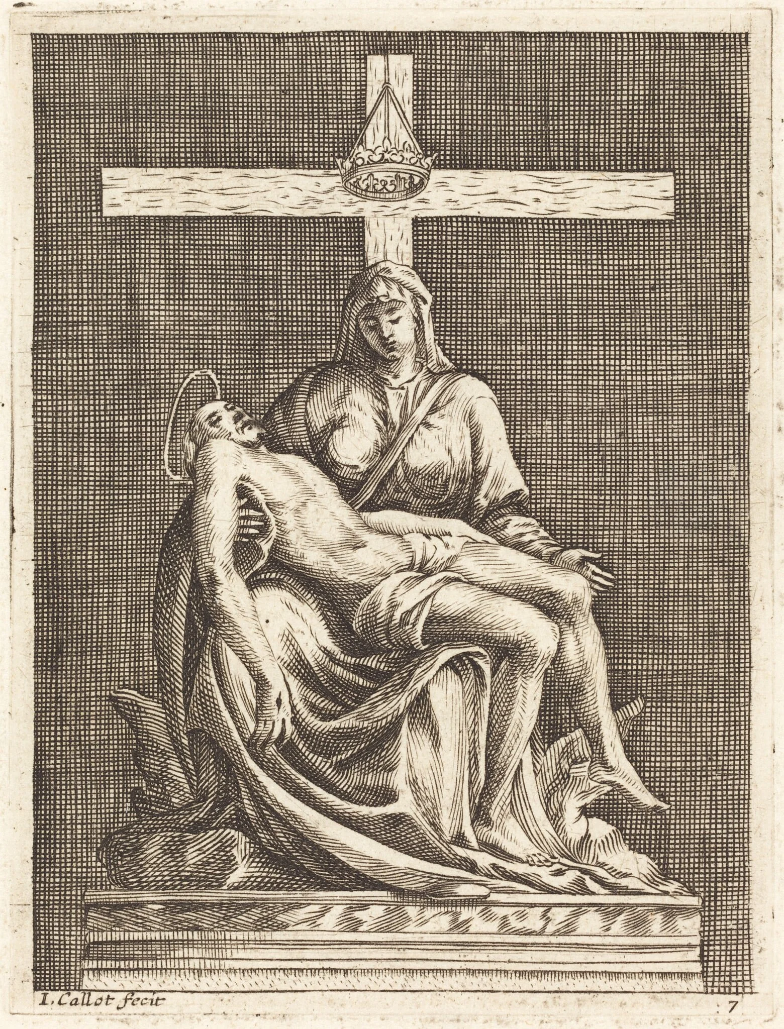 Pietà, detail
