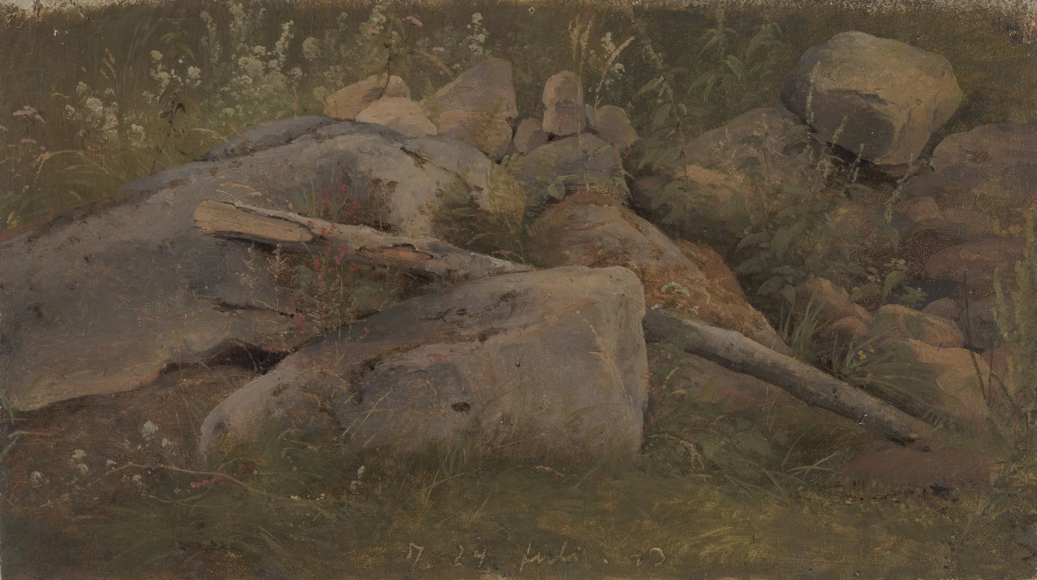 Study of a Stone Heap, detail