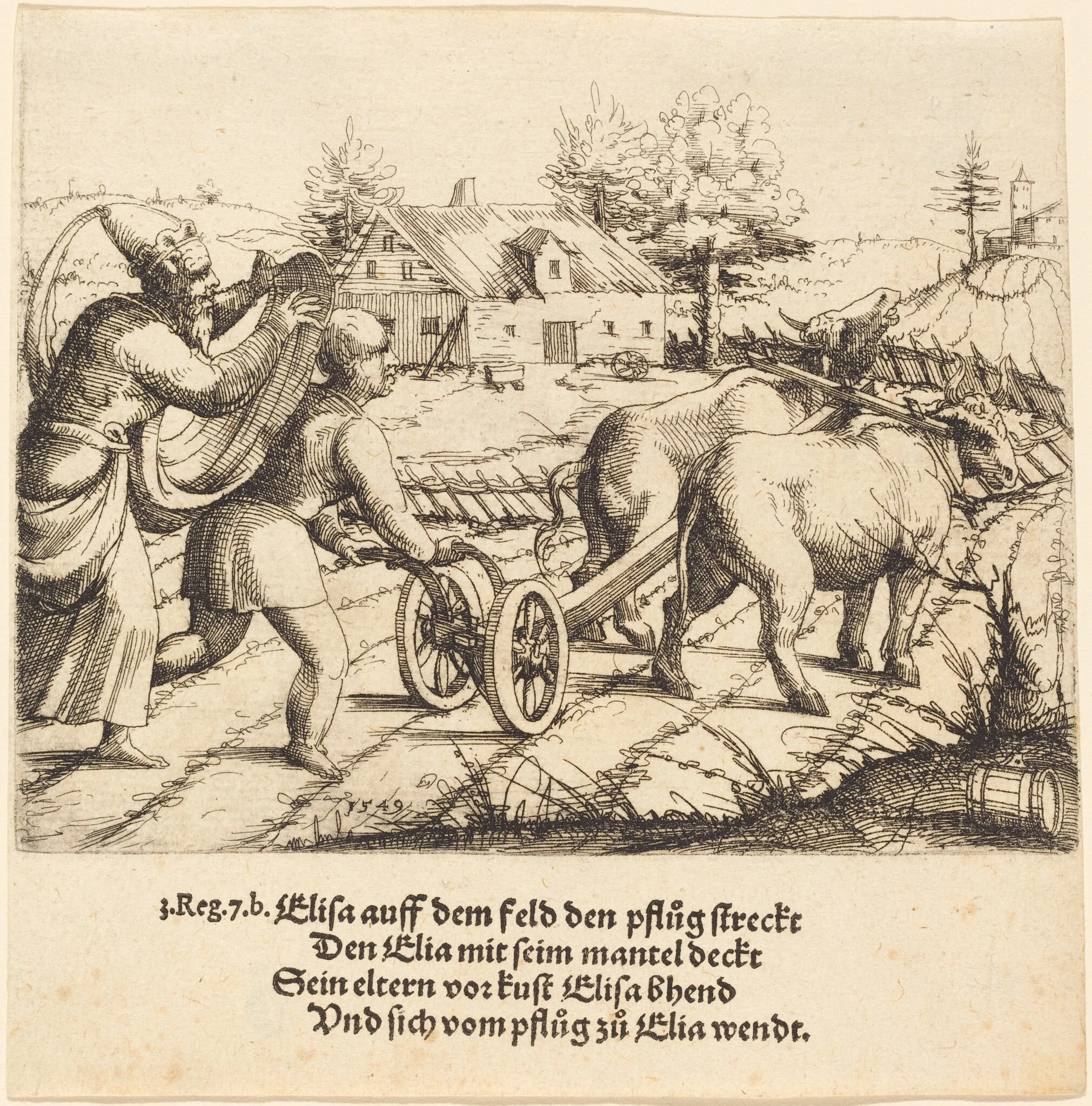 Elijah Anoints Elisha, detail