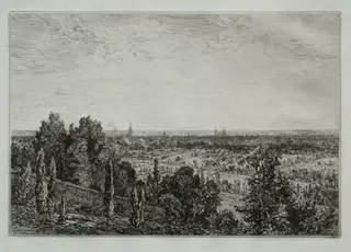 Bordeaux, View from the Coast of Cénon, by Maxime Lalanne, 1879