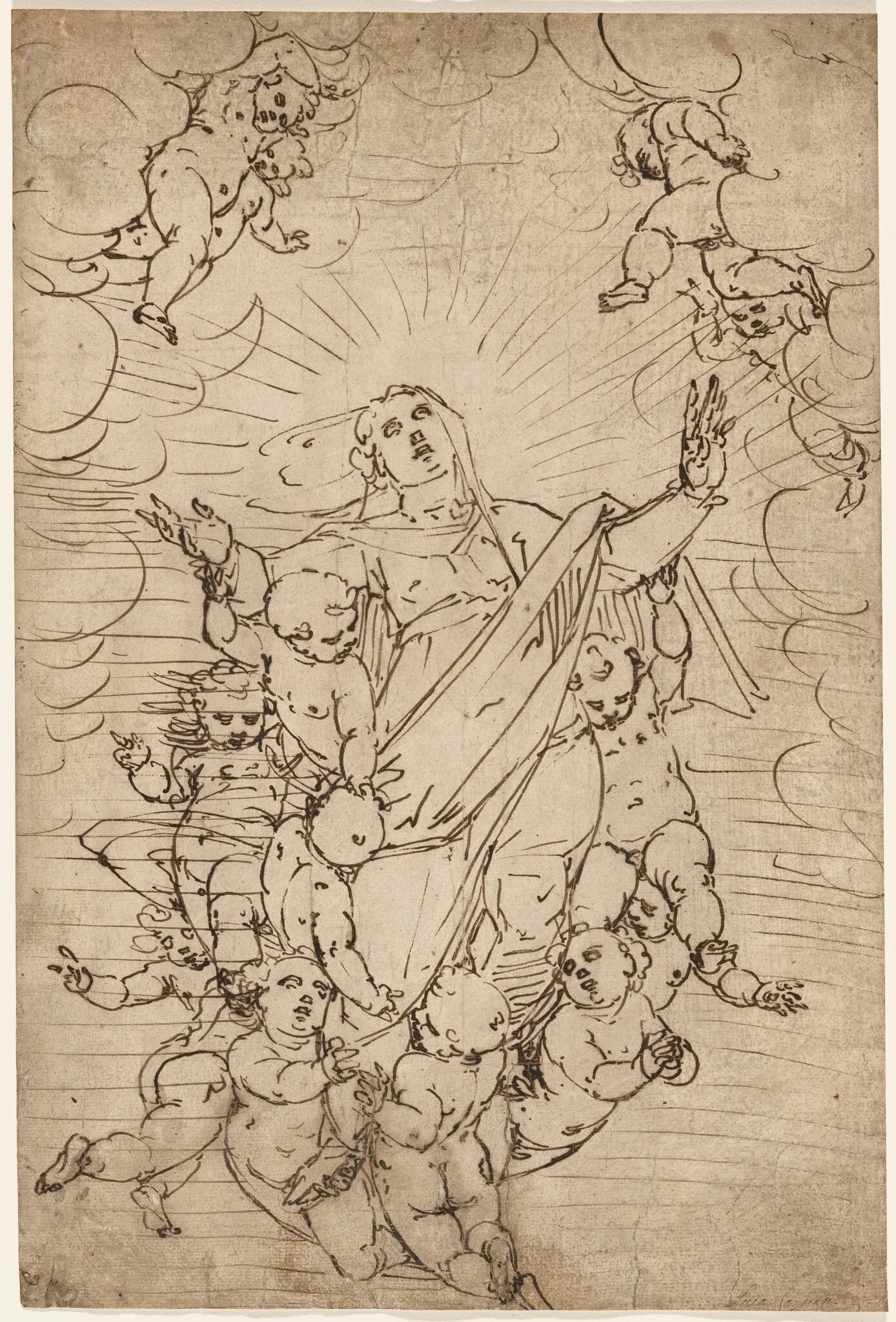 The Virgin in Glory, detail