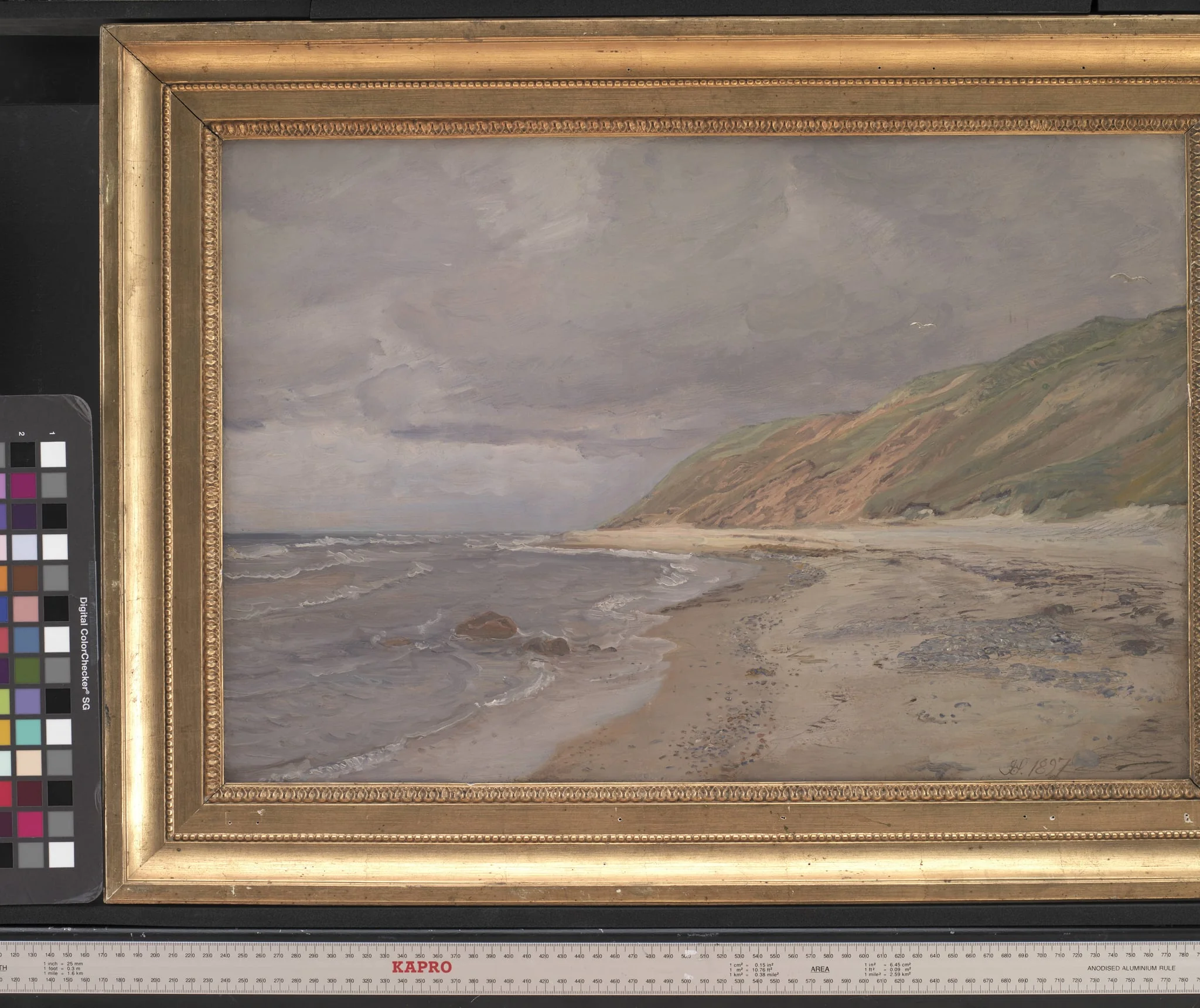 Tisvilde Strand. Gråvejr, detail