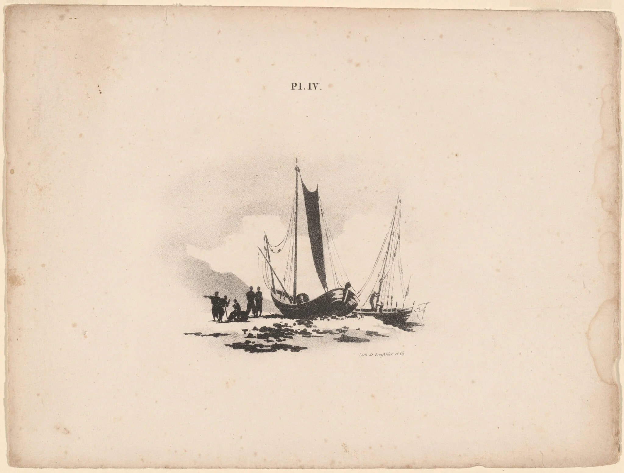 Boats on the Beach, detail