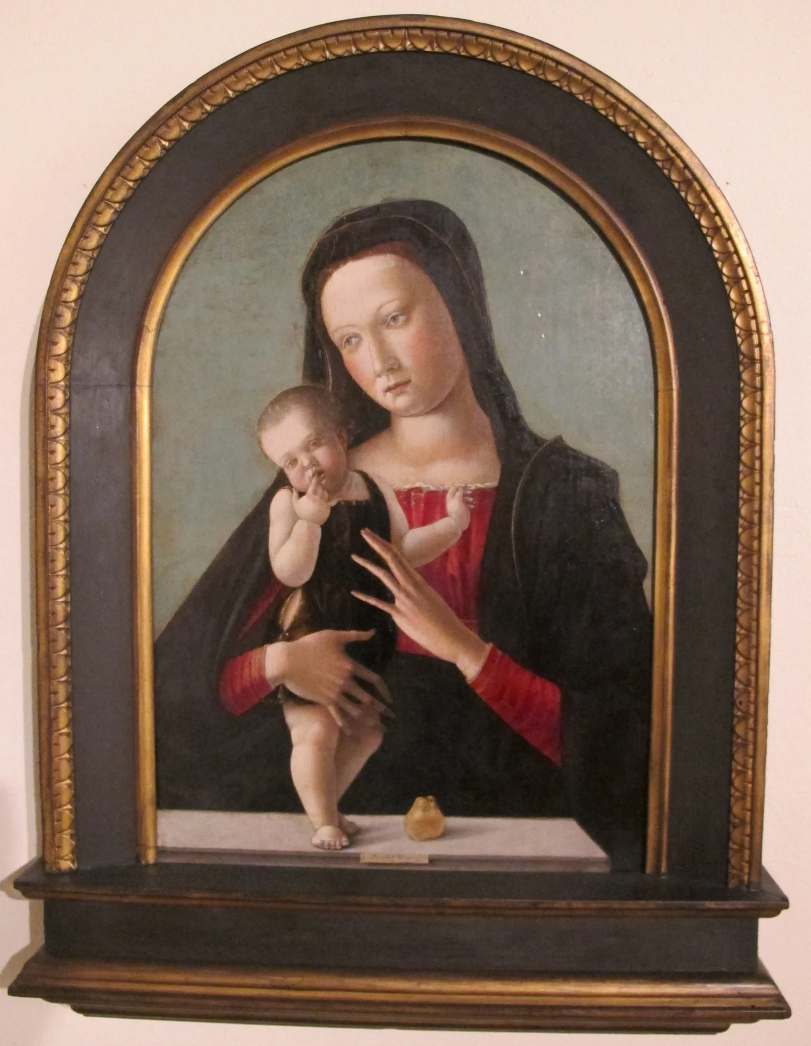Virgin and Child, detail