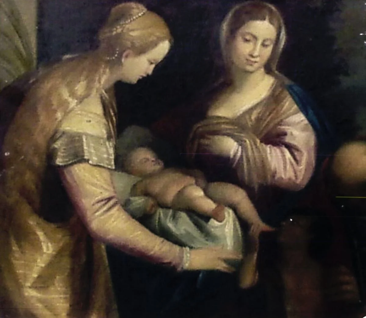 Sfânta familie, detail