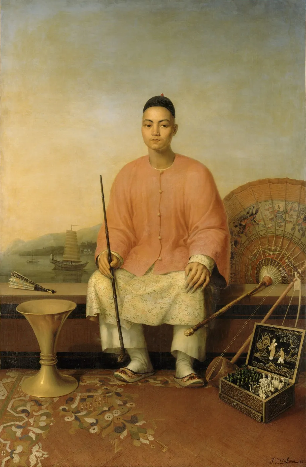 Kan-Gao, Cayenne Chinese, by Pierre-Louis Delaval, oil, 1821