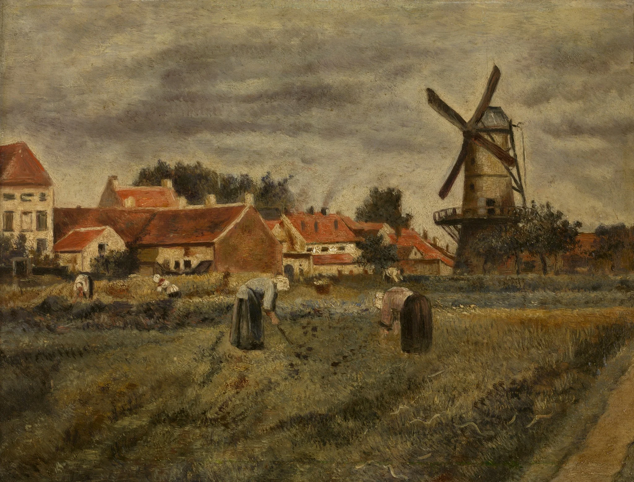 Harvesting Potatoes, detail