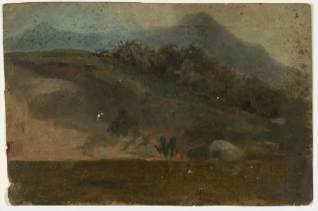 Riverbank below the Great and Little Sugarloaf Mountains, County Wicklow, detail