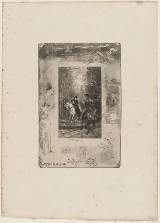 Caramba, Fit-elle!, by Félix-Hilaire Buhot, ink, 1874