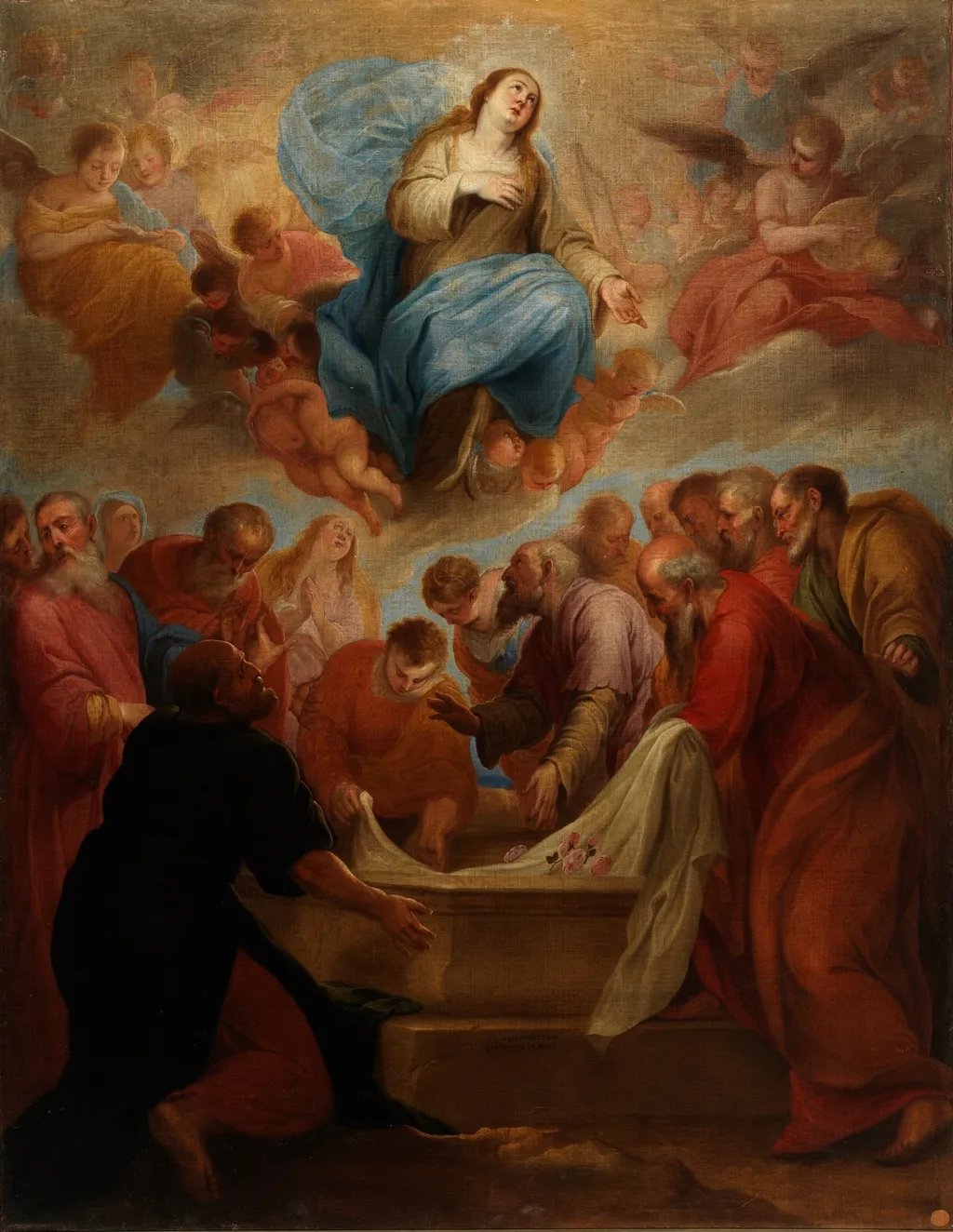The Assumption of the Virgin, by Juan de Alfaro y Gamez, oil, 1668