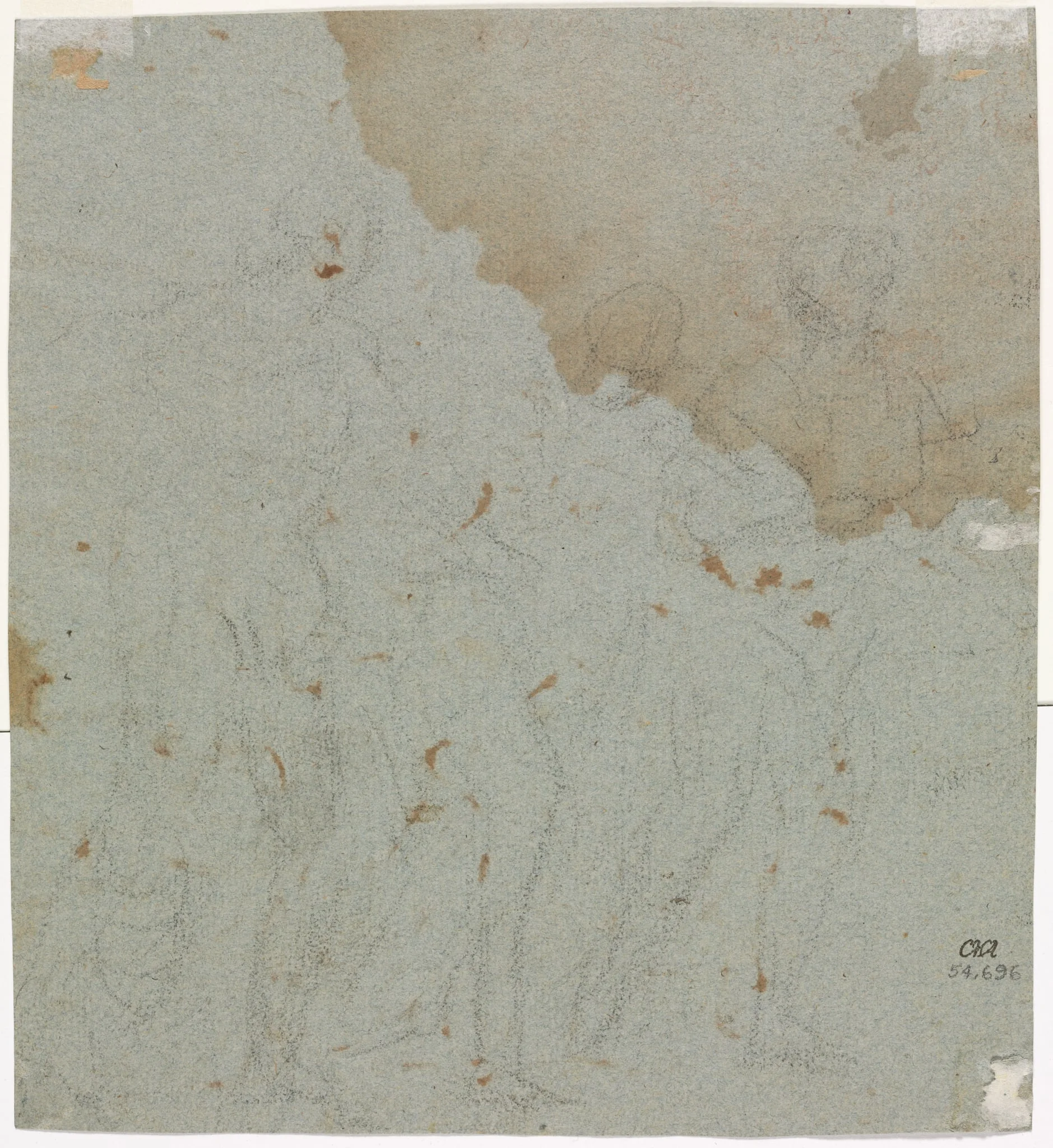 Sketch for Lot and His Daughters (verso), detail