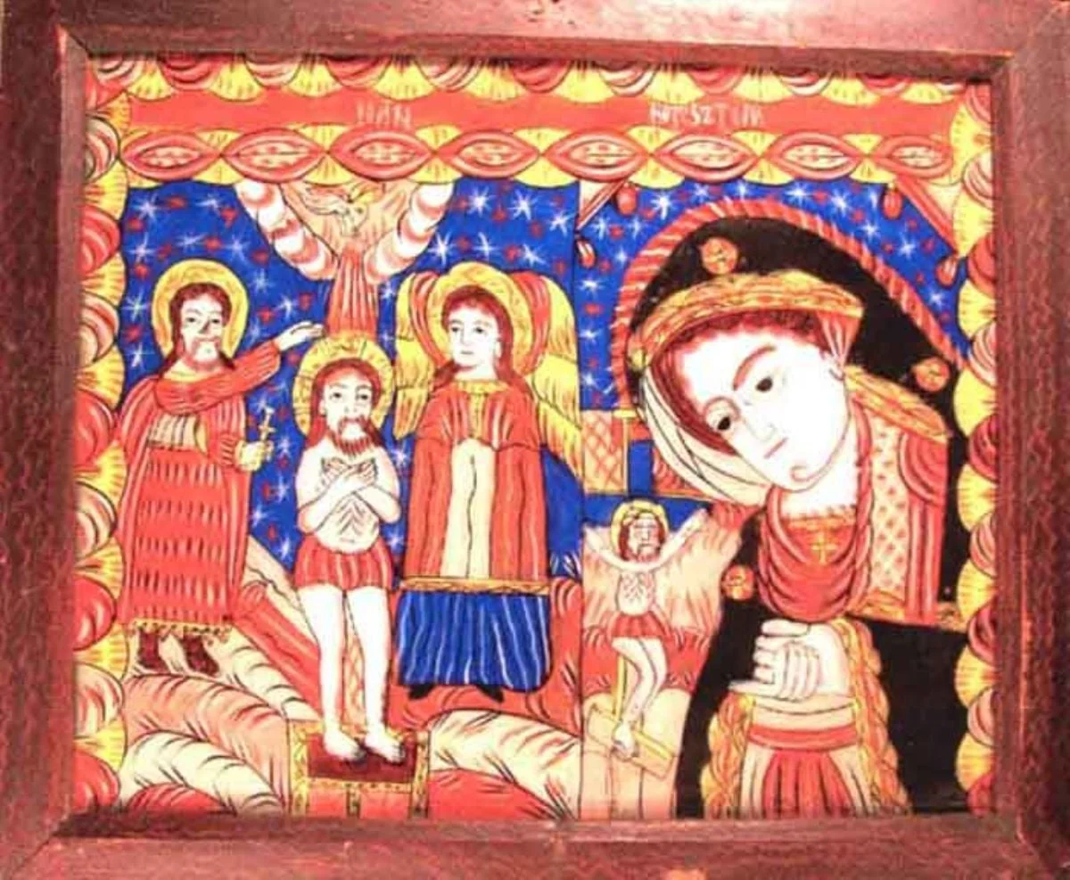Maica Domnului Îndurerată (Botezul Domnului), detail