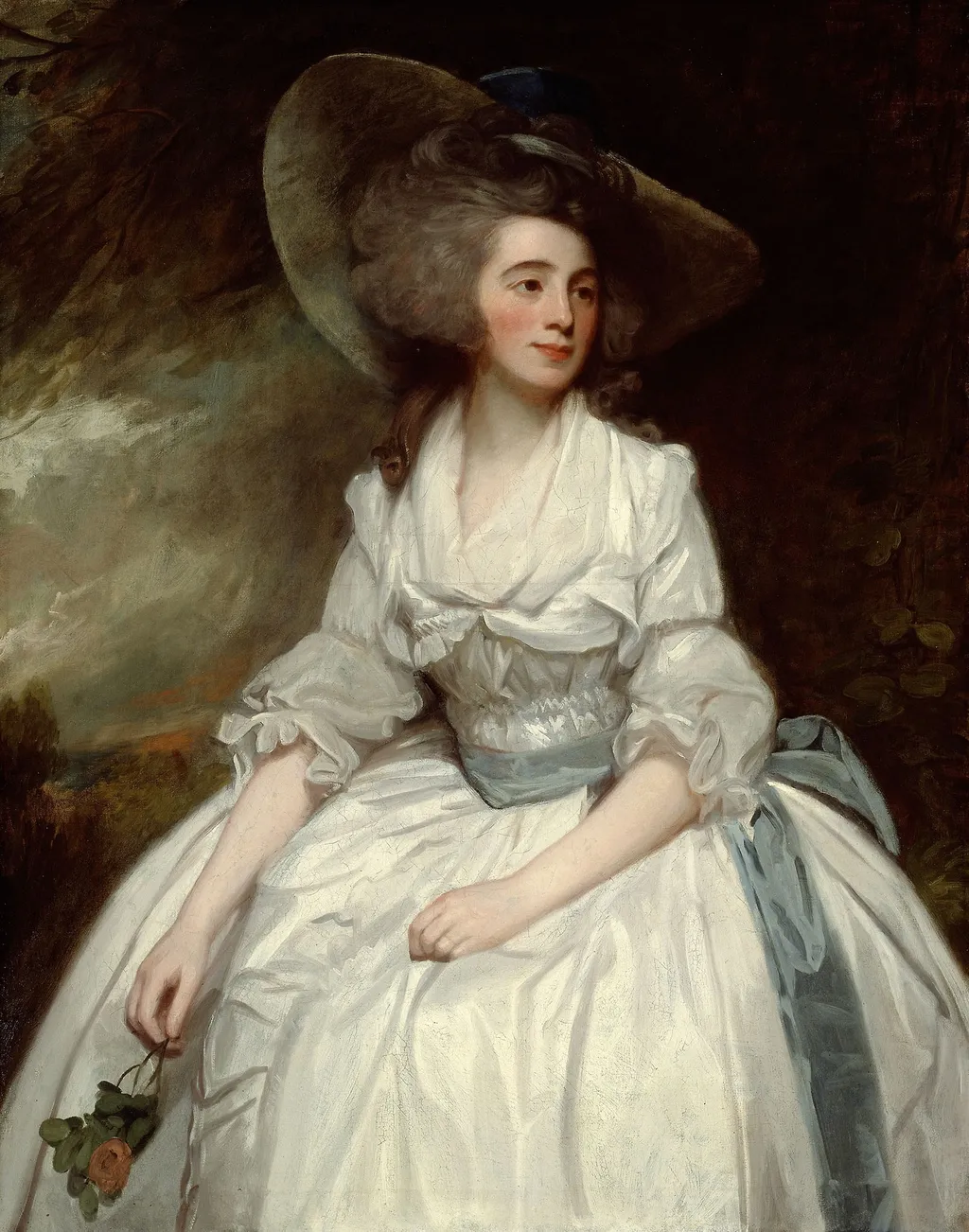 Mrs. Francis Russell, by George Romney, oil, 1794