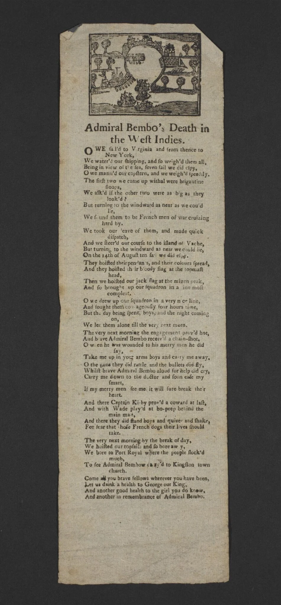 Admiral Bembo's Death in the West Indies, detail
