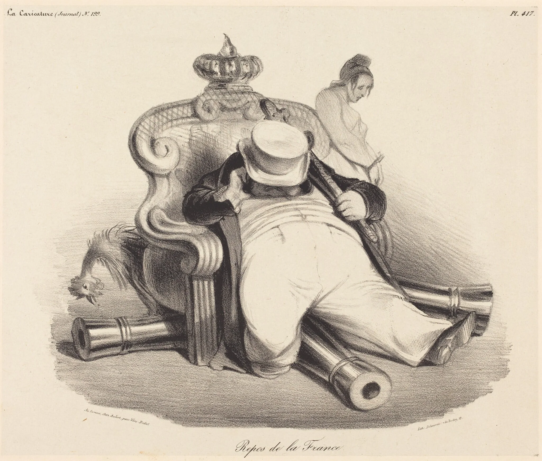 Repos de la France, detail