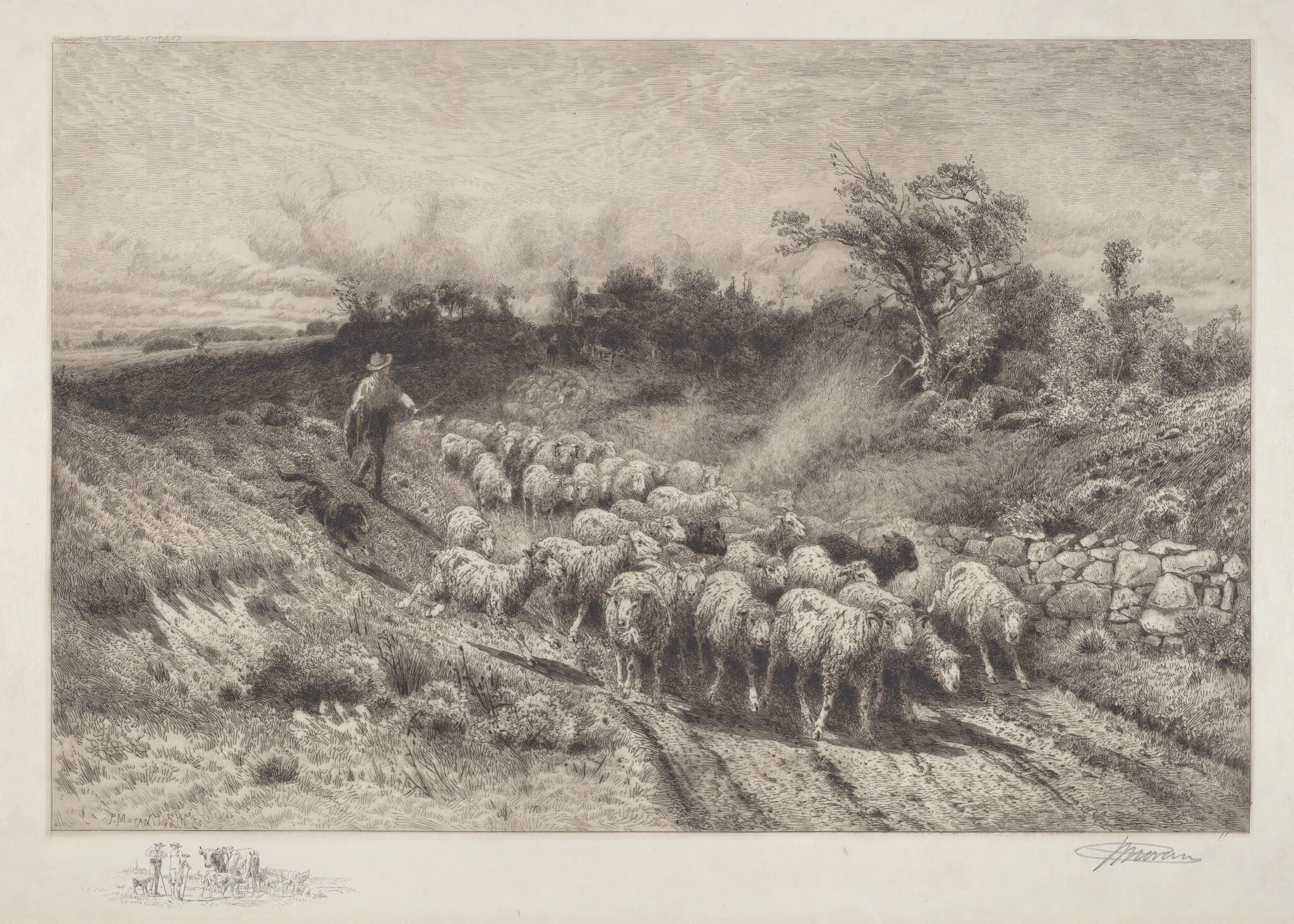 A New England Road, detail