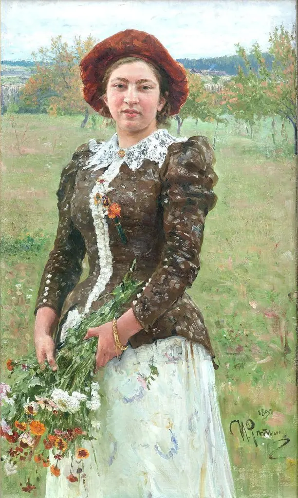 Autumn Bunch, by Ilya Repin, oil, 1896