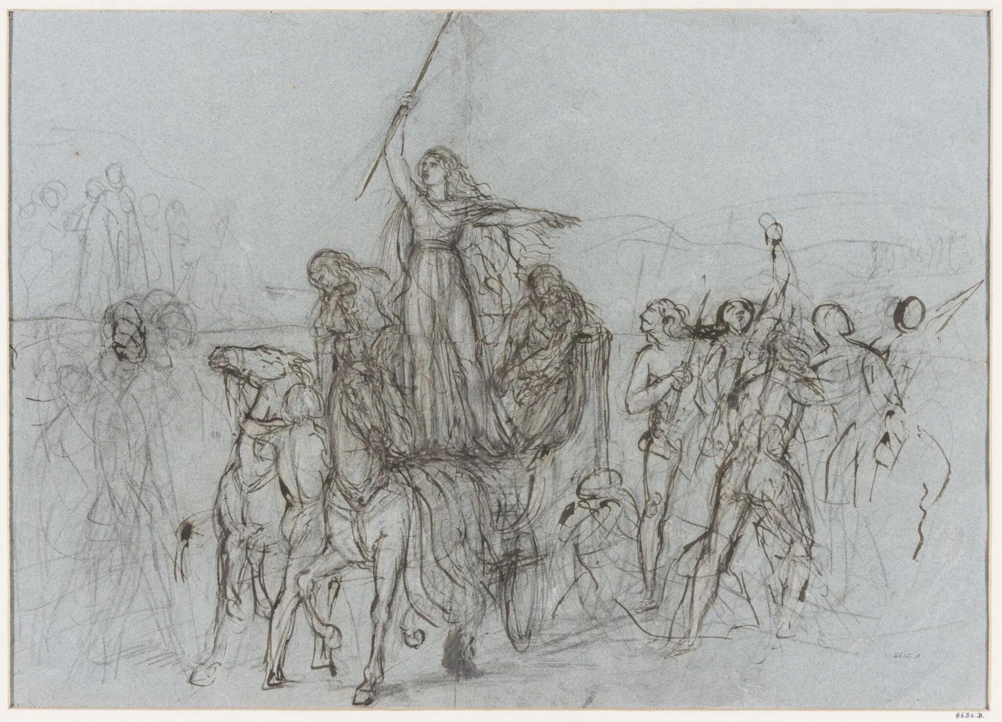 Study for Boadicea, detail
