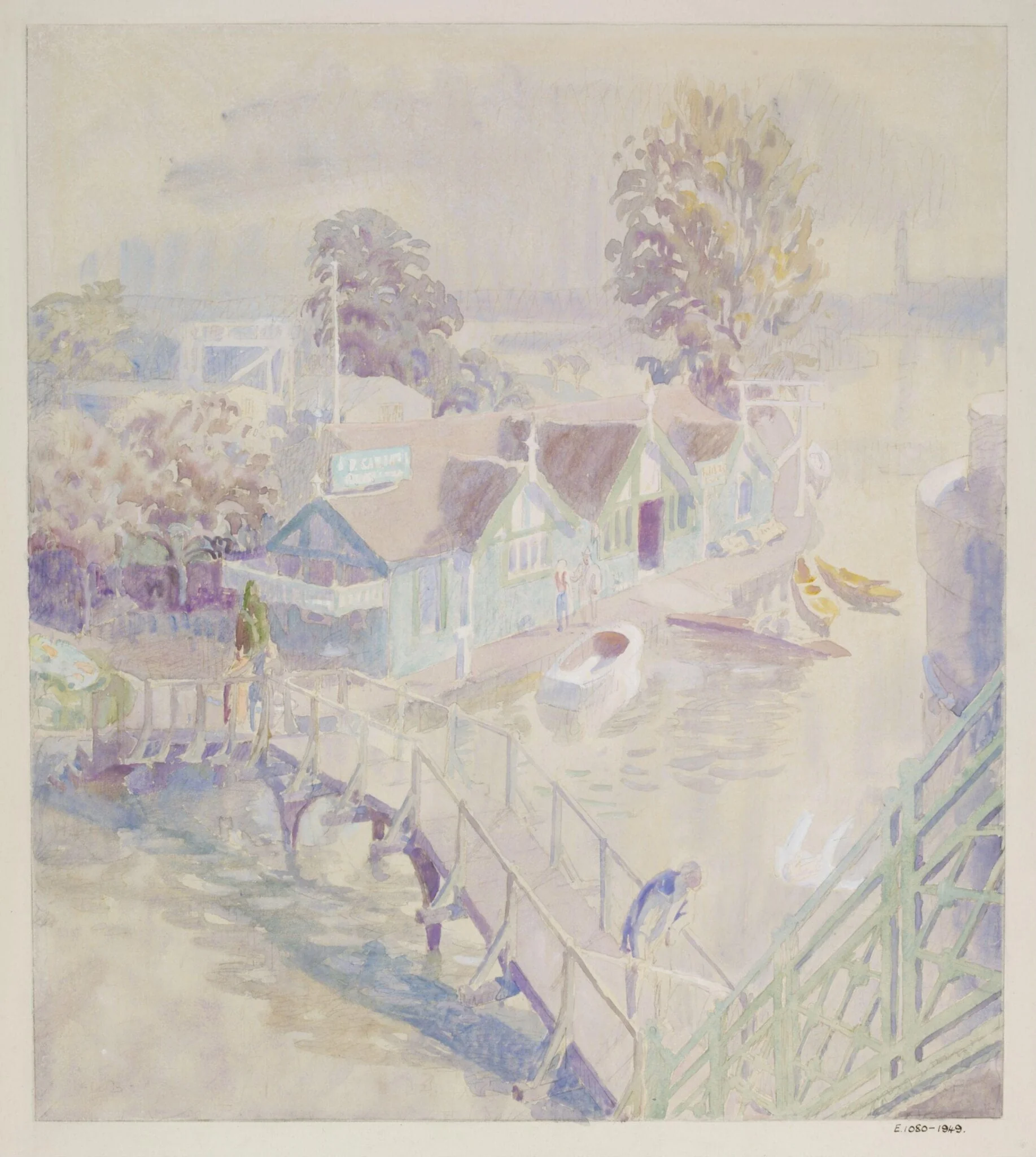 Piper's Island from Caversham Bridge, detail