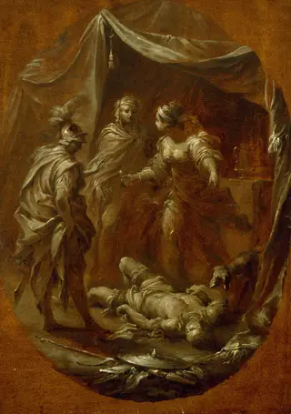 Jael and Sisera, by Francesco Monti, unspecified, 1735
