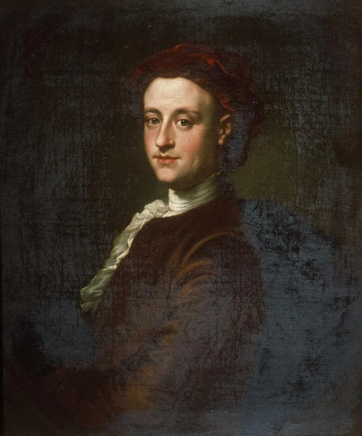 Portrait of a gentleman in red turban, detail