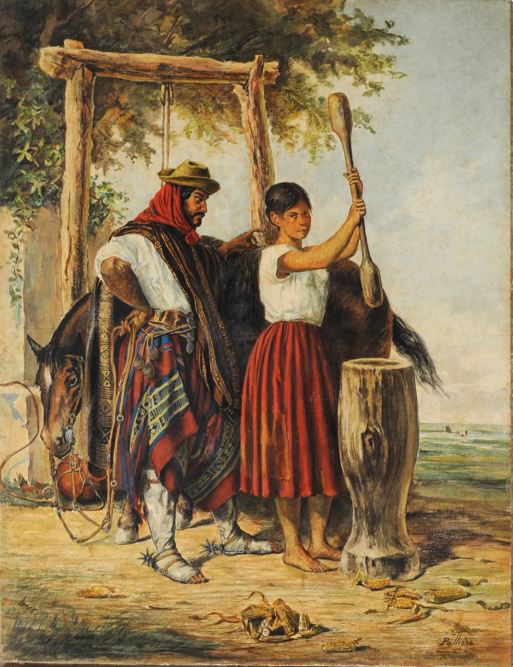 The maize treader, by Juan León Pallière, unspecified, 1868