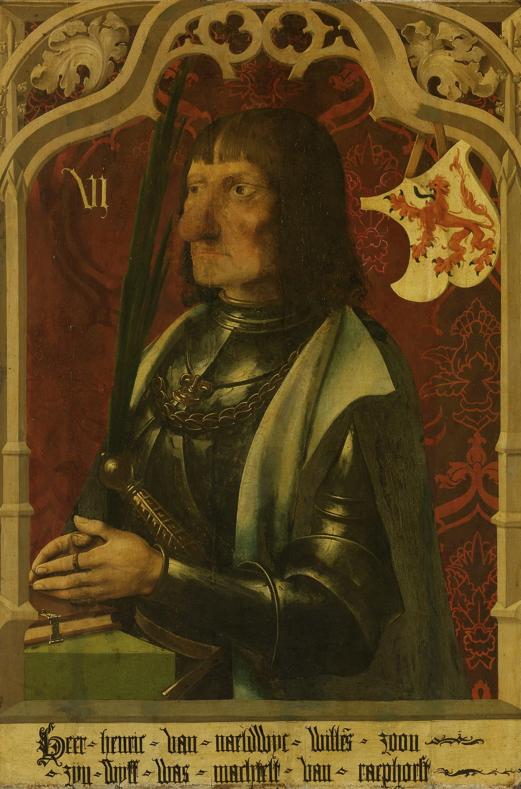 Portrait of Hendrik IV van Naaldwijk (c. 1430-96), detail