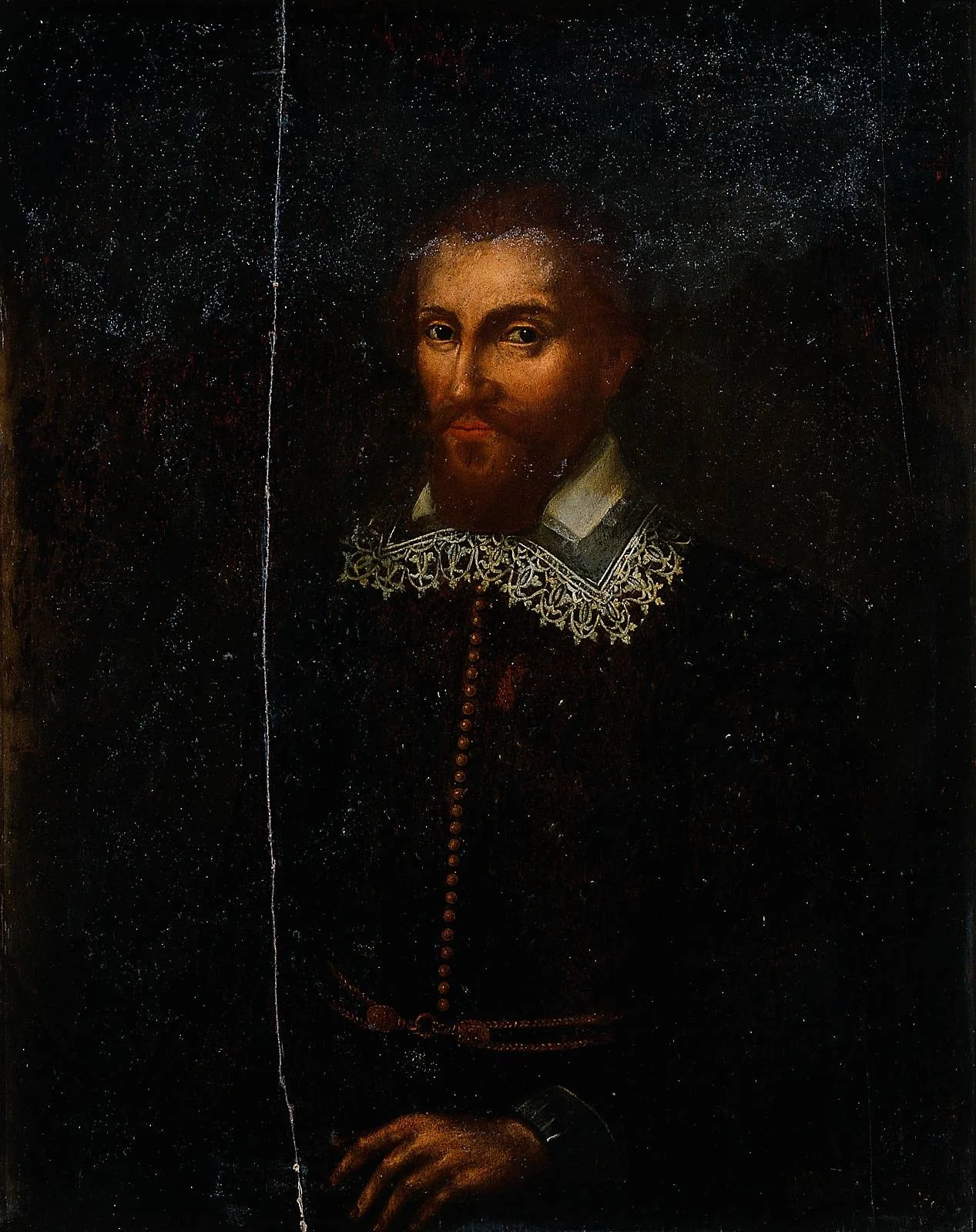 Portrait of Pieter Both, Governor-General of the Dutch East Indies, detail
