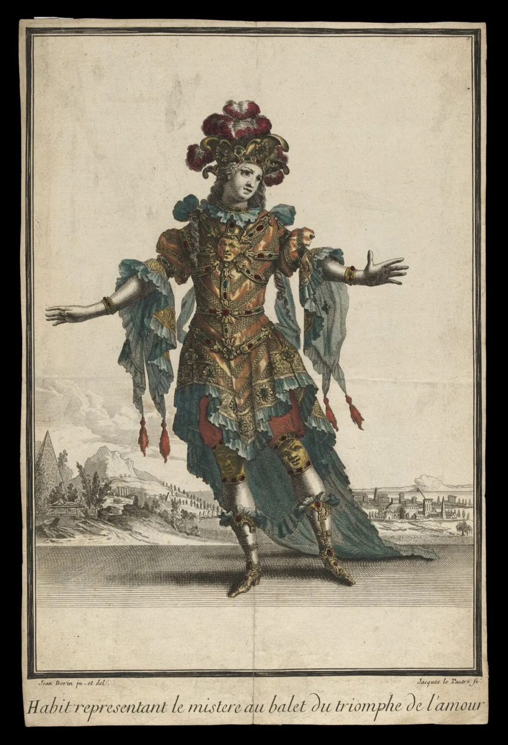 H Beard Print Collection, by Jacques le Pautre, 1650