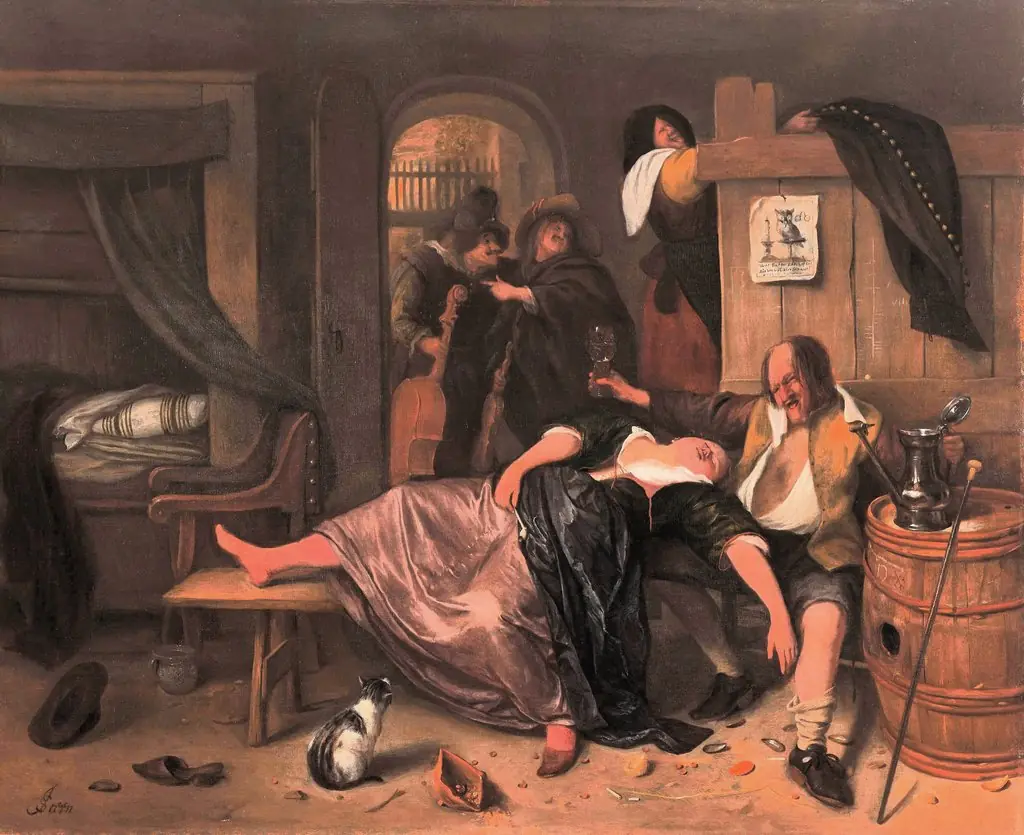 The Drunken Couple, by Jan Steen, oil, 1660