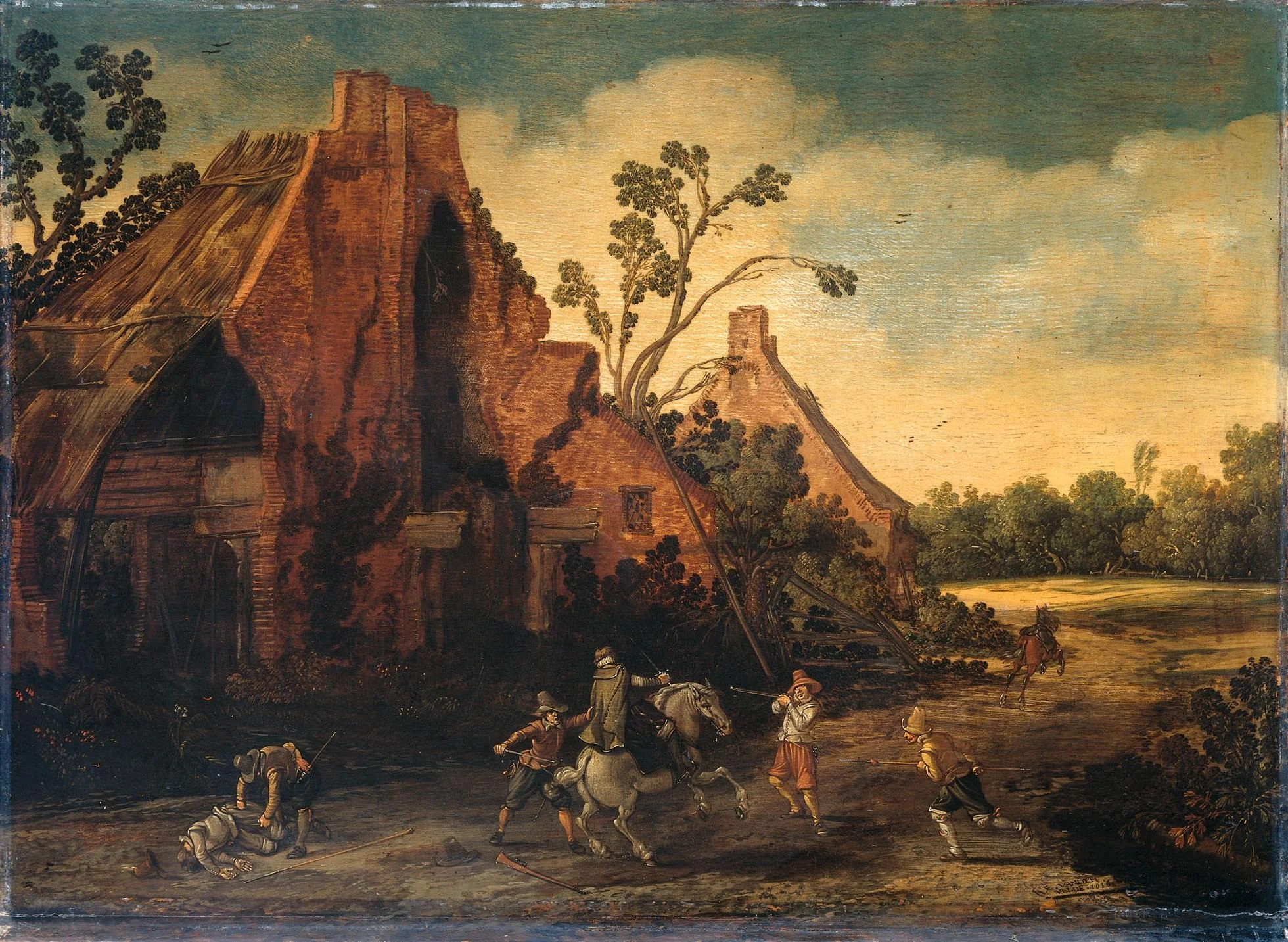 The Robbery, detail