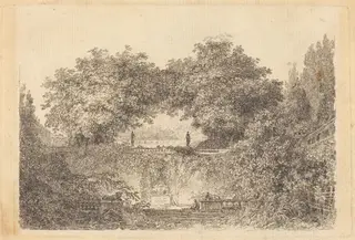 Le Petit Parc, by Jean-Claude-Richard, Abbé de Saint-Non, ink, 1764