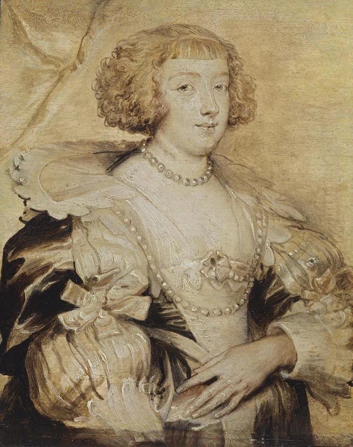 Portrait of Margaret of Lorraine, detail