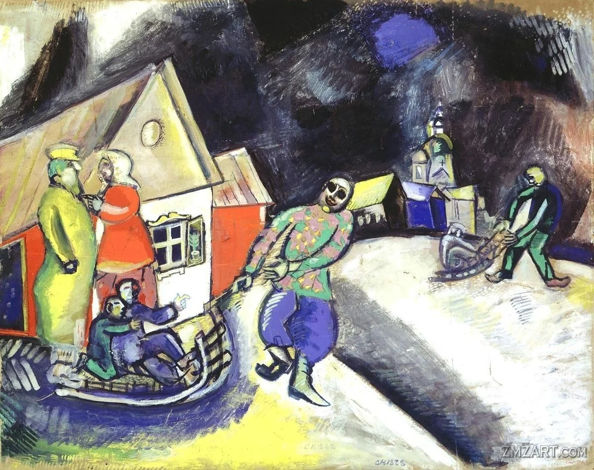 Snow, Winter in Vitebsk, detail