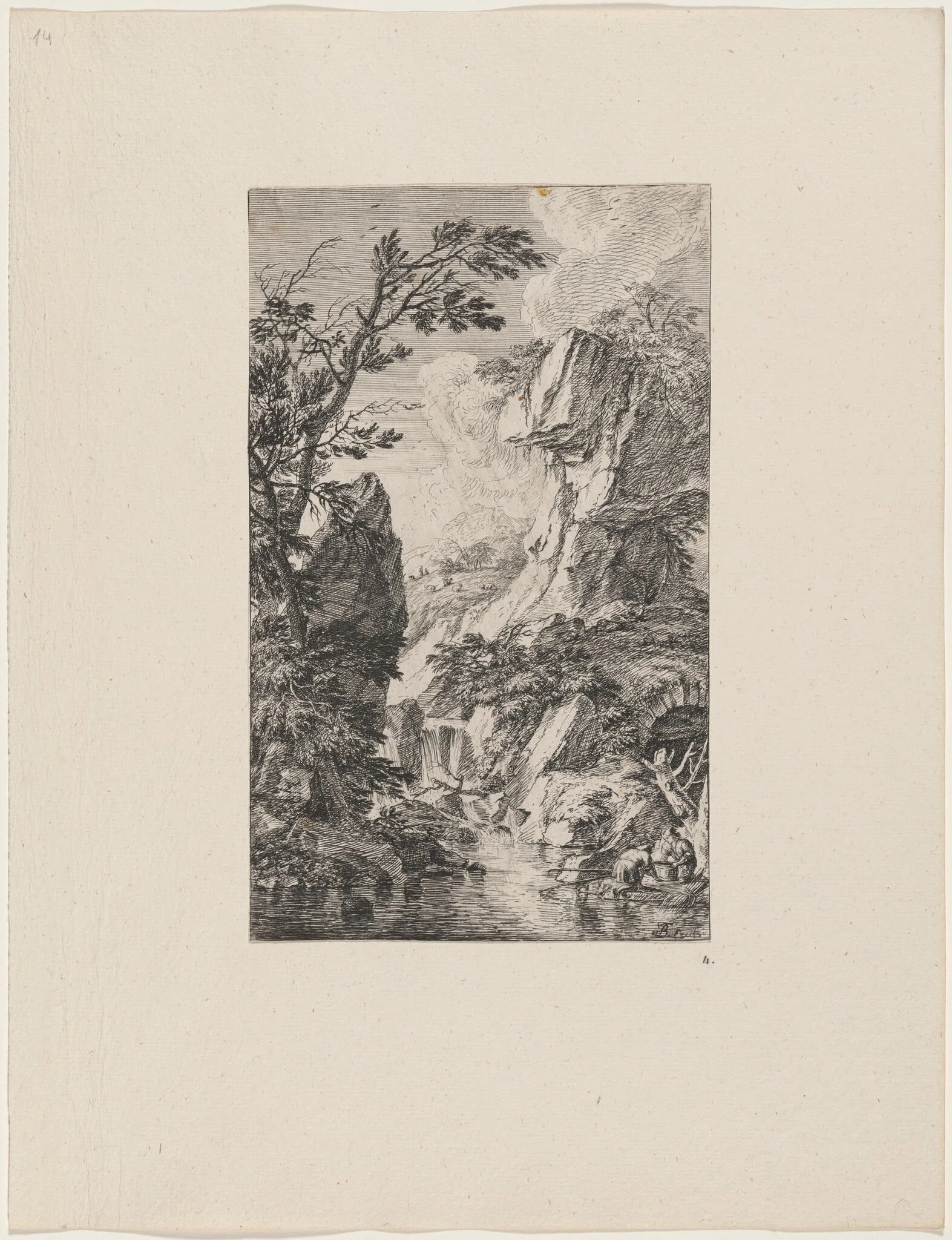 The Two Fishermen, detail
