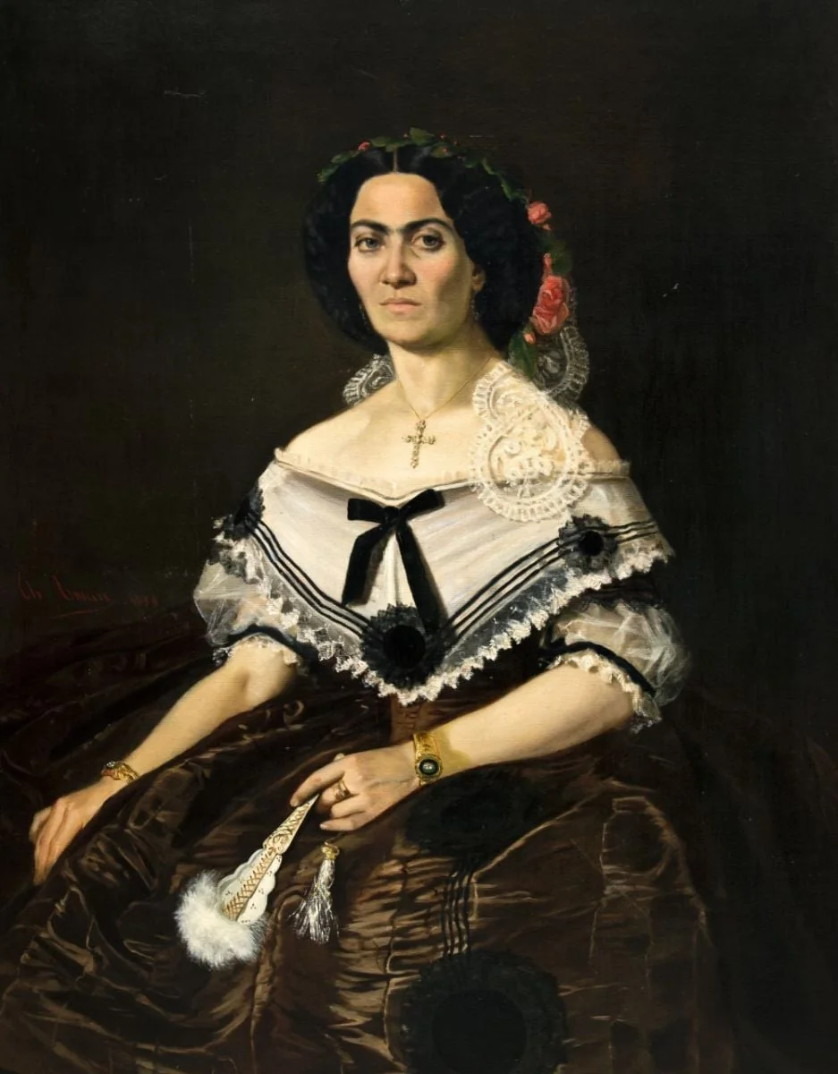 Portret de femeie, detail