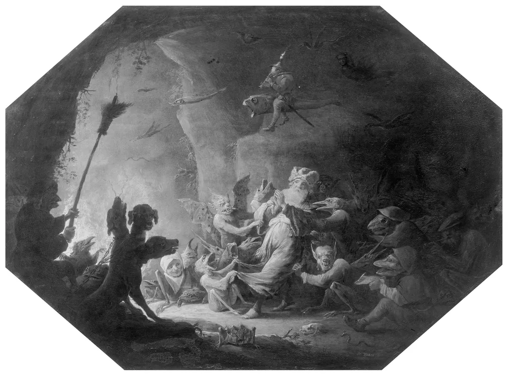 The torture of the rich man in purgatory, by David Teniers the Younger, paint, 1650