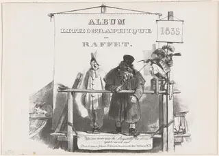 Cover for the Album Lithographique of 1835, by Auguste Raffet, ink, 1835