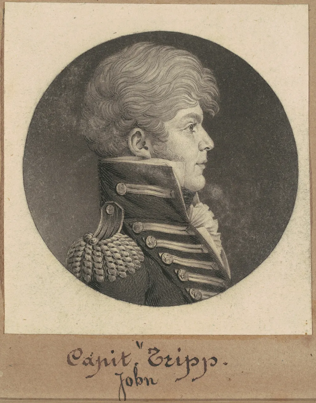John Trippe, by Charles B. J. Févret de Saint-Mémin, ink, 1809