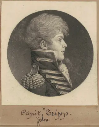 John Trippe, by Charles B. J. Févret de Saint-Mémin, ink, 1809