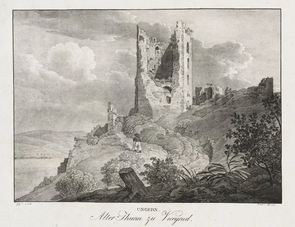 Ungern, Alter Thurn zu Vicegrad, by Jakob Alt, 1839