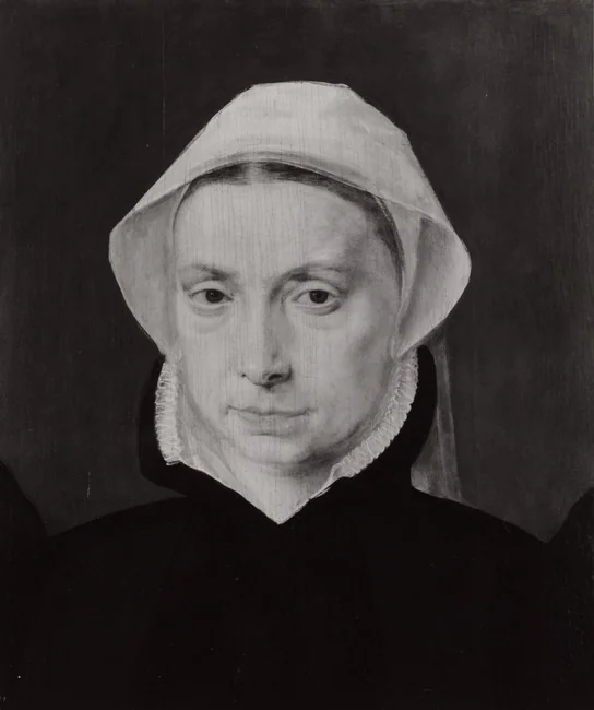 Portrait of an unknown woman, detail